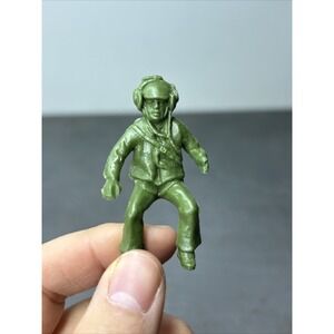 Marx vintage 1960's WWII Battleground‎ seated GI Soldier With Headset RARE